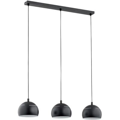 Suspension barre minimaliste noire 3xE14 Alfa Plus - Publicité Suspension barre minimaliste noire 3xE14 Alfa Plus - Publicité