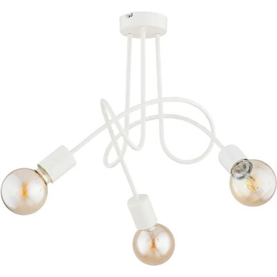 Plafonnier loft crème métal 48 cm 3xE27 Tango Alfa - Publicité Plafonnier loft crème métal 48 cm 3xE27 Tango Alfa - Publicité