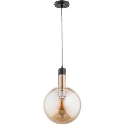 Suspension boule verre doré/noir Alfa Montana E27 15W - Publicité Suspension boule verre doré/noir Alfa Montana E27 15W - Publicité