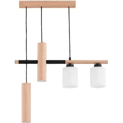 Alfa Suspension scandinave bois blanc 4xE27/GU10 Nimir - Publicité Alfa Suspension scandinave bois blanc 4xE27/GU10 Nimir - Publicité