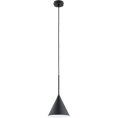 Suspension minimaliste noire cône E27 15W Alfa Fabo - Publicité Suspension minimaliste noire cône E27 15W Alfa Fabo - Publicité