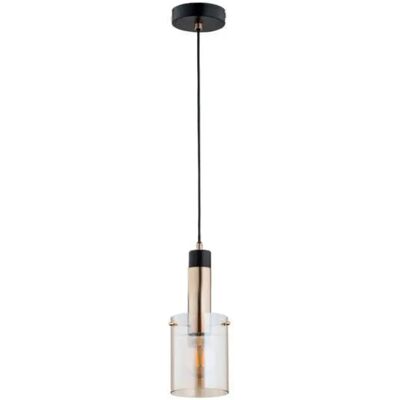 Suspension minimaliste BELLA verre doré E27 Ø15 Alfa - Publicité Suspension minimaliste BELLA verre doré E27 Ø15 Alfa - Publicité
