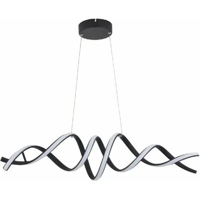 Suspension double LED 40W noire 80cm Reality Quoto - Publicité Suspension double LED 40W noire 80cm Reality Quoto - Publicité