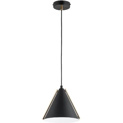 Suspension moderne cône noir/or 1xE27 15W FALKO Alfa - Publicité Suspension moderne cône noir/or 1xE27 15W FALKO Alfa - Publicité