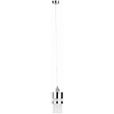 Suspension cristal Alfa Bruno chromée E27 60W variable - Publicité Suspension cristal Alfa Bruno chromée E27 60W variable - Publicité