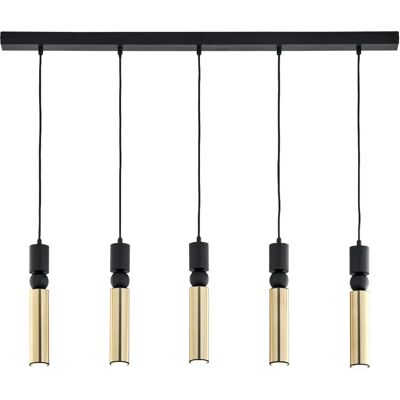 Suspension moderne barre 100cm noir/or 5xGU10 Jupiter - Publicité Suspension moderne barre 100cm noir/or 5xGU10 Jupiter - Publicité