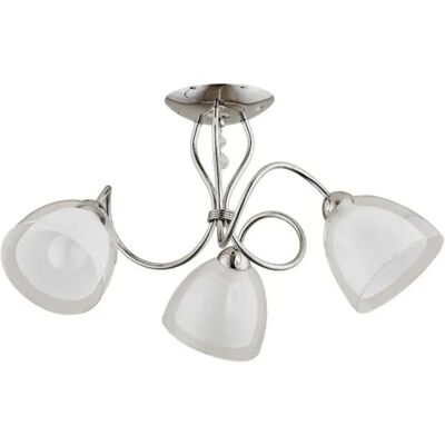 Plafonnier moderne Adelina 3 globes chromés E14 Alfa - Publicité Plafonnier moderne Adelina 3 globes chromés E14 Alfa - Publicité