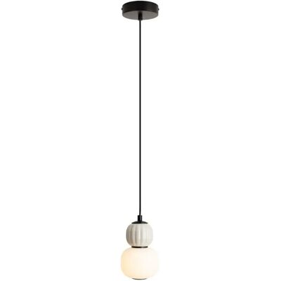 Maxlight Suspension moderne en verre - Gris - Publicité Maxlight Suspension moderne en verre - Gris - Publicité