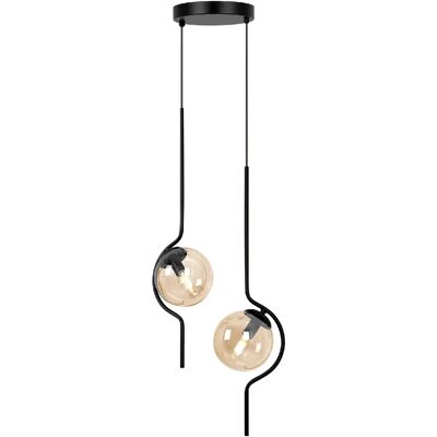 Kaja Suspension Vela - Noir ambre - Publicité Kaja Suspension Vela - Noir ambre - Publicité
