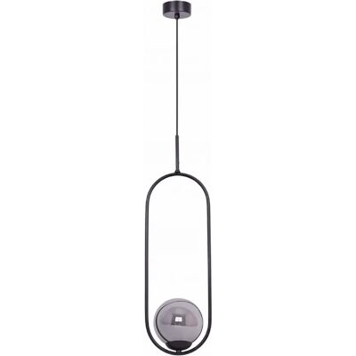 Suspension boule verre graphite métal noir Kaja Davos - Publicité Suspension boule verre graphite métal noir Kaja Davos - Publicité