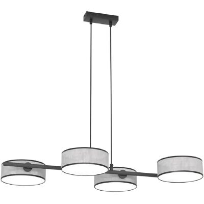 Emibig Suspension plafonnier 4 lumières - Gris - Publicité Emibig Suspension plafonnier 4 lumières - Gris - Publicité