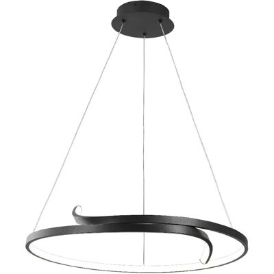 Suspension LED anneau Ø60 noire 4000K Kaja Victoria - Publicité Suspension LED anneau Ø60 noire 4000K Kaja Victoria - Publicité