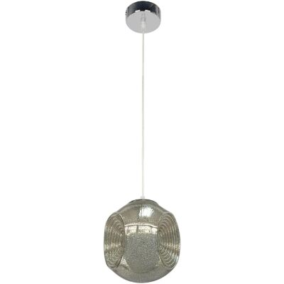 Suspension Candellux Club 31-51219 chrome Ø28cm verre - Publicité Suspension Candellux Club 31-51219 chrome Ø28cm verre - Publicité