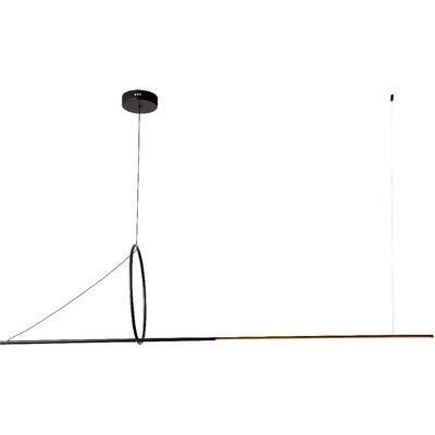 Suspension LED 18W 4000K noire anneau Kaja Mona K-8189 - Publicité Suspension LED 18W 4000K noire anneau Kaja Mona K-8189 - Publicité