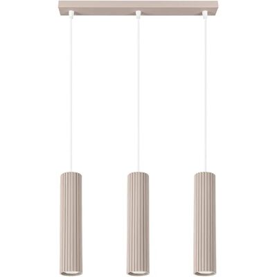 Pure Silamp Suspension 3 lampes GU10 - Beige - Publicité Pure Silamp Suspension 3 lampes GU10 - Beige - Publicité