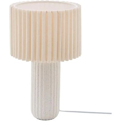 ATMOSPHERA Lampe Moucheté en Céramique Kenan 43cm Beige - Publicité ATMOSPHERA Lampe Moucheté en Céramique Kenan 43cm Beige - Publicité