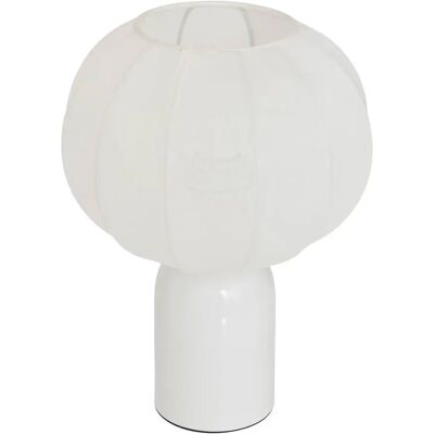 ATMOSPHERA Lampe à Poser en Métal Tobie 33cm Blanc - Publicité ATMOSPHERA Lampe à Poser en Métal Tobie 33cm Blanc - Publicité