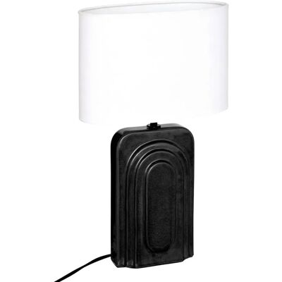 ATMOSPHERA Lampe à Poser en Céramique Monia 42cm Noir - Publicité ATMOSPHERA Lampe à Poser en Céramique Monia 42cm Noir - Publicité