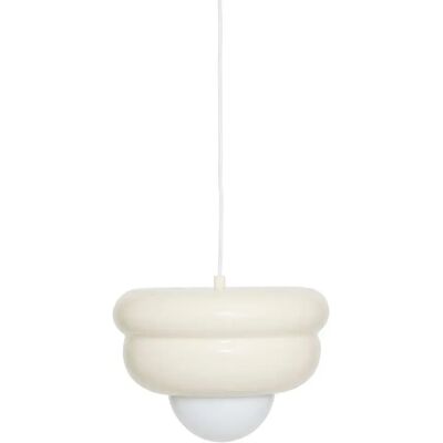 ATMOSPHERA Suspension Design en Métal Patty 28cm Crème - Publicité ATMOSPHERA Suspension Design en Métal Patty 28cm Crème - Publicité