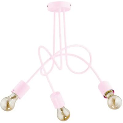 Suspension Rose Alfa Tango 3 Lampes - Publicité Suspension Rose Alfa Tango 3 Lampes - Publicité