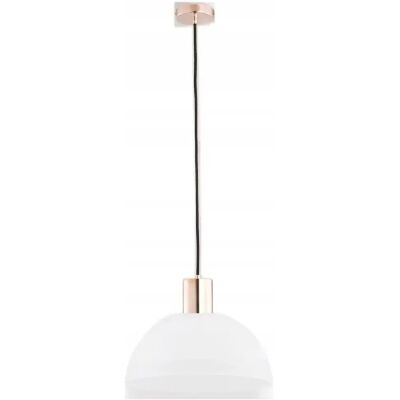 Suspension Alfa LUX C cuivre/blanc E27 60W Ø30cm H90cm - Publicité Suspension Alfa LUX C cuivre/blanc E27 60W Ø30cm H90cm - Publicité