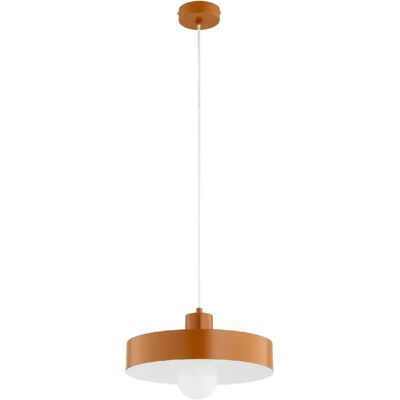 Alfa Suspension minimaliste brun/blanc métal E27 15W Nevera - Publicité Alfa Suspension minimaliste brun/blanc métal E27 15W Nevera - Publicité
