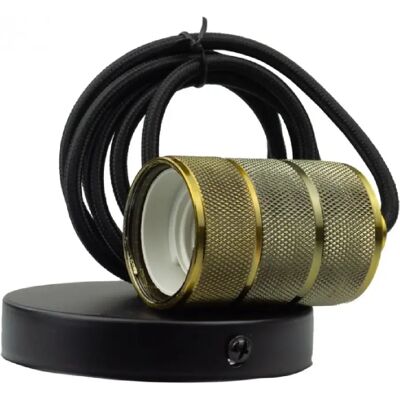 Ecolight Suspension cylindrique - Cuivre - Publicité Ecolight Suspension cylindrique - Cuivre - Publicité