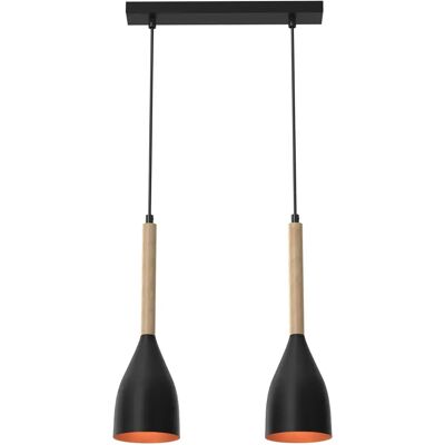 Luminex Muza Suspension - 2 lumières - noir/oro - Publicité Luminex Muza Suspension - 2 lumières - noir/oro - Publicité