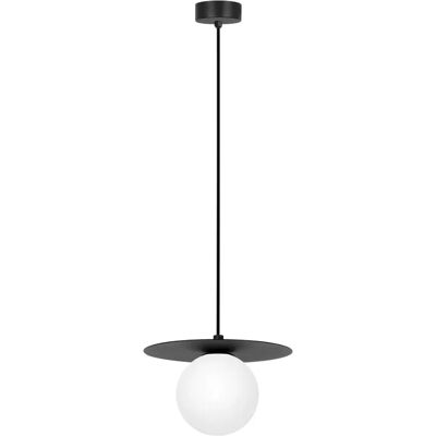 Suspension Robin noire métal verre Ø18cm 1xG9 Kaja - Publicité Suspension Robin noire métal verre Ø18cm 1xG9 Kaja - Publicité