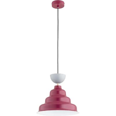 Suspension design rouge/gris doré E27 15W Balwanek Alfa - Publicité Suspension design rouge/gris doré E27 15W Balwanek Alfa - Publicité
