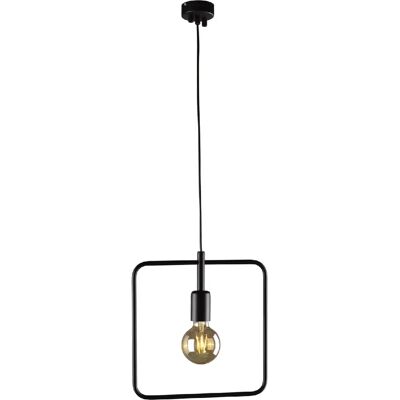 Kaja Suspension carrée métal - Noir - Publicité Kaja Suspension carrée métal - Noir - Publicité