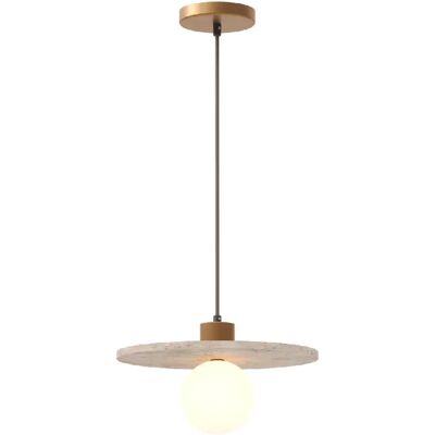 Maxlight Suspension boule verre blanc - Or - Publicité Maxlight Suspension boule verre blanc - Or - Publicité