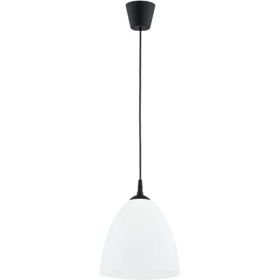 Alfa Suspension minimaliste blanc/noir en plastique E27 15W - Publicité Alfa Suspension minimaliste blanc/noir en plastique E27 15W - Publicité