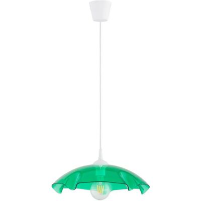 Suspension déco Alfa LILIA verre vert Ø39cm 1xE27 15W - Publicité Suspension déco Alfa LILIA verre vert Ø39cm 1xE27 15W - Publicité