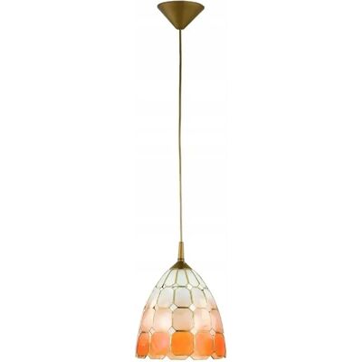 Suspension moderne CAMPANA blanc/orange E27 15W Alfa - Publicité Suspension moderne CAMPANA blanc/orange E27 15W Alfa - Publicité