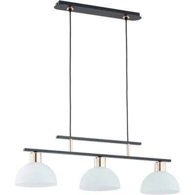 Suspension Alfa Etiuda 3 lumières E27 blanc/noir 80cm - Publicité Suspension Alfa Etiuda 3 lumières E27 blanc/noir 80cm - Publicité