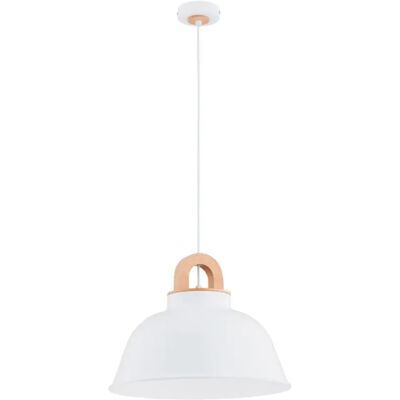 Suspension scandinave blanche bois Vayper Ø40 E27 Alfa - Publicité Suspension scandinave blanche bois Vayper Ø40 E27 Alfa - Publicité
