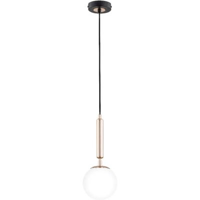 Alfa Suspension Volda Picolo White verre blanc laiton noir - Publicité Alfa Suspension Volda Picolo White verre blanc laiton noir - Publicité