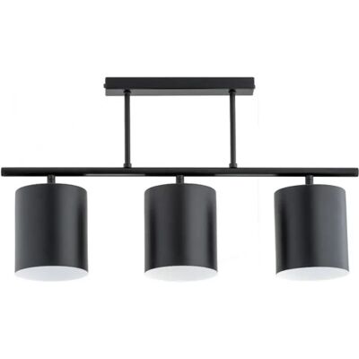 Plafonnier minimaliste métal noir ARCZI 3xE27 15W Alfa - Publicité Plafonnier minimaliste métal noir ARCZI 3xE27 15W Alfa - Publicité