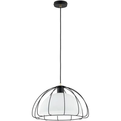 Suspension moderne Nersy noire dorée Ø40 cm 1xE27 Alfa - Publicité Suspension moderne Nersy noire dorée Ø40 cm 1xE27 Alfa - Publicité