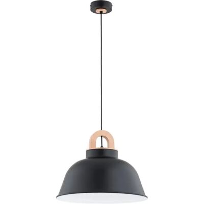Suspension scandinave noire bois Vayper Ø40 E27 Alfa - Publicité Suspension scandinave noire bois Vayper Ø40 E27 Alfa - Publicité
