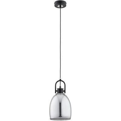 Suspension moderne verre chromé noir E27 Alfa Soda - Publicité Suspension moderne verre chromé noir E27 Alfa Soda - Publicité