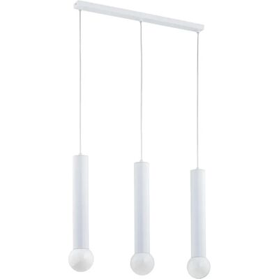 Suspension blanche minimaliste 3 tubes E27 TWISTER Alfa - Publicité Suspension blanche minimaliste 3 tubes E27 TWISTER Alfa - Publicité