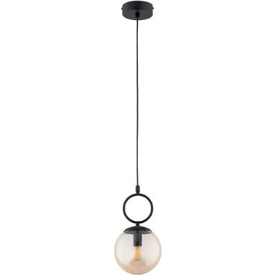 Suspension déco noire boule ambre 1xE14 10W SITRO Alfa - Publicité Suspension déco noire boule ambre 1xE14 10W SITRO Alfa - Publicité