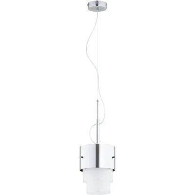 Alfa Suspension moderne blanc/argent triple abat-jour E27 15W - Publicité Alfa Suspension moderne blanc/argent triple abat-jour E27 15W - Publicité
