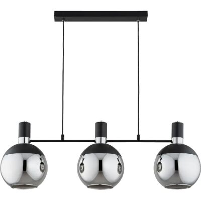 Suspension déco KATEL noire/graphite 3xE27 15W Alfa - Publicité Suspension déco KATEL noire/graphite 3xE27 15W Alfa - Publicité