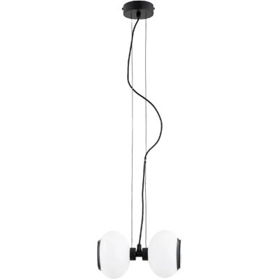 Suspension moderne noir/blanc Jojo DWADA 2xE14 Alfa - Publicité Suspension moderne noir/blanc Jojo DWADA 2xE14 Alfa - Publicité