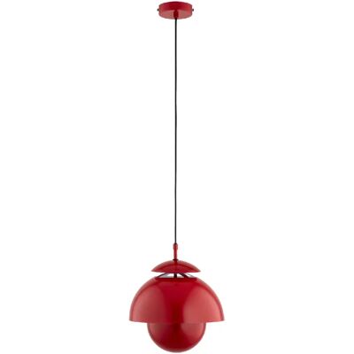 Suspension moderne rouge abat-jour ouvert E27 15W Alfa - Publicité Suspension moderne rouge abat-jour ouvert E27 15W Alfa - Publicité