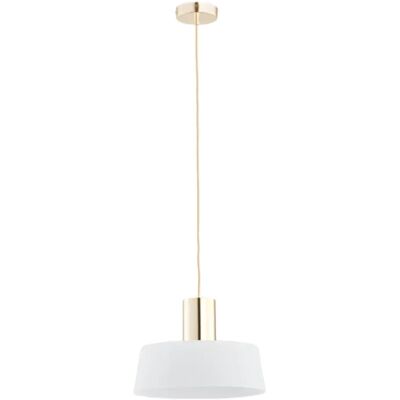Suspension Alfa Lux doré/blanc verre E27 60W Ø30cm - Publicité Suspension Alfa Lux doré/blanc verre E27 60W Ø30cm - Publicité