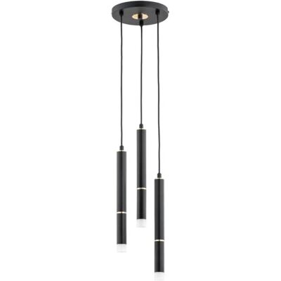 Suspension moderne ronde 3 lumières noir/or Derso Alfa - Publicité Suspension moderne ronde 3 lumières noir/or Derso Alfa - Publicité
